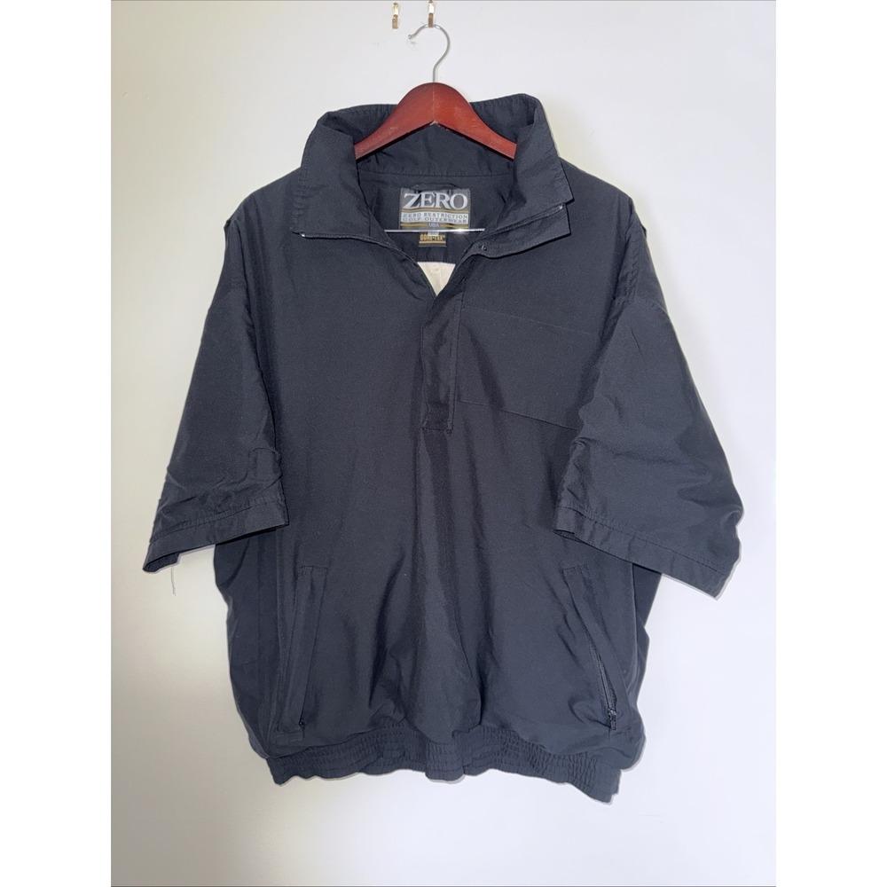 Zero Restriction Gore‑Tex Tour Lite Golf Windbreaker  Mens XL Black Short Sleeve